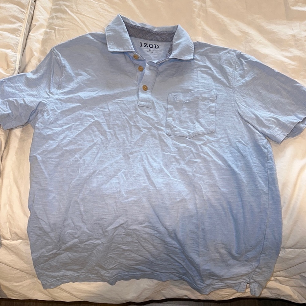 lt blue men’s izod polo